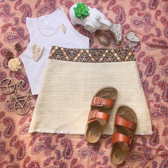 Zara Dresses & Skirts - Zara-NWT Boho Knit High Waisted Skirt